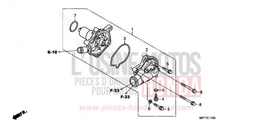 WATER PUMP XL700VAB de 2011